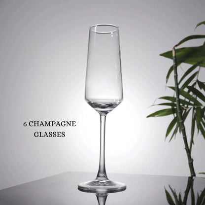 Champagne Chiller And Glasses Set
