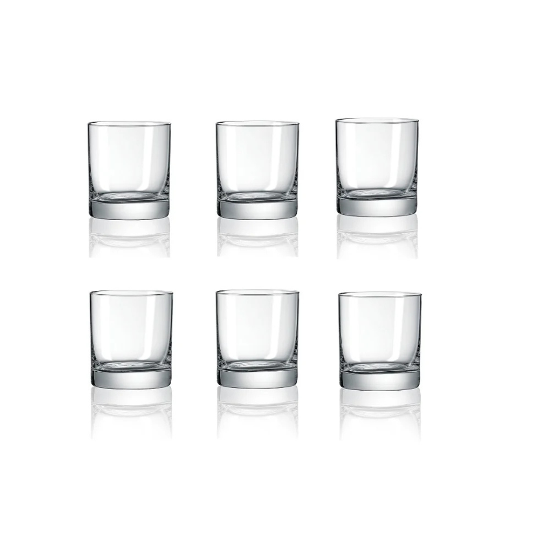 Baron Lowball Whiskey Glass - Set Of 6 - Made Of Finest Crystal