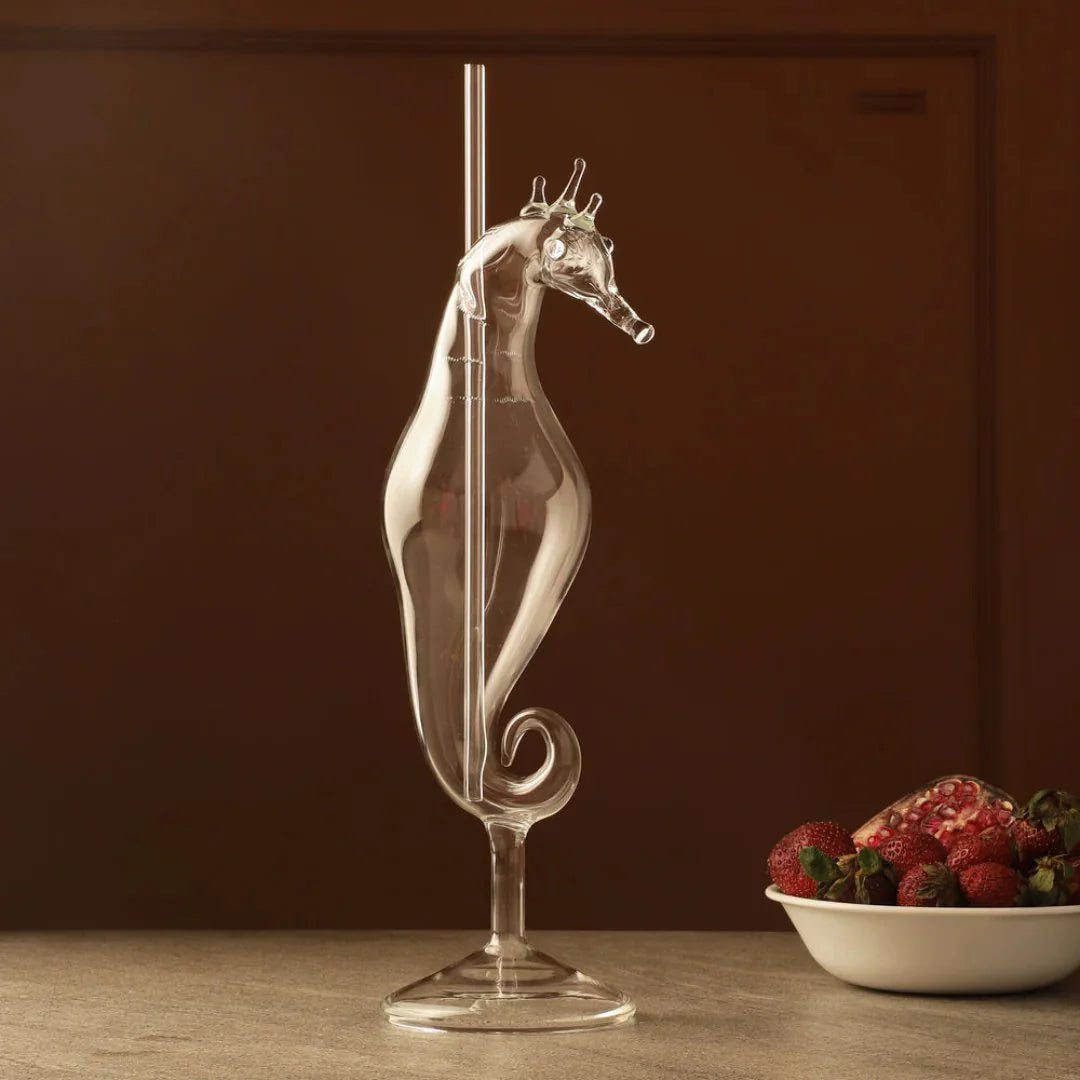 Sea Horse Cocktail Glass