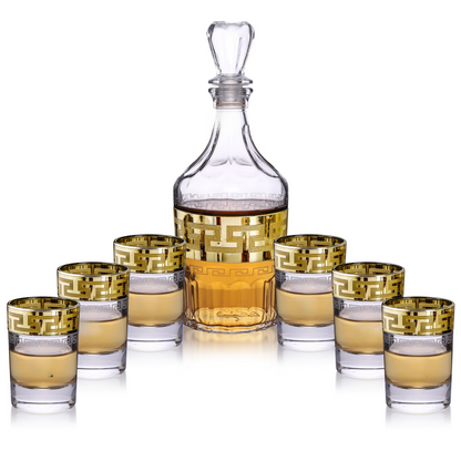 Gold Shot Decanter Set