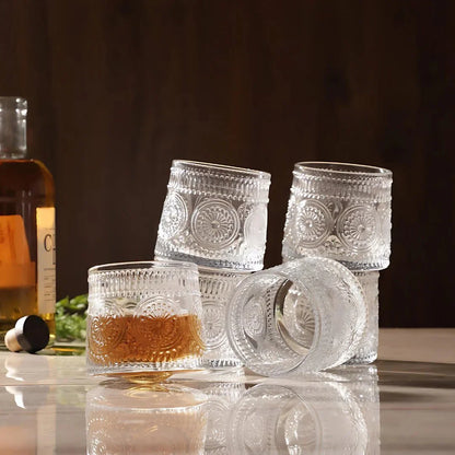Embossed Revolving Glass