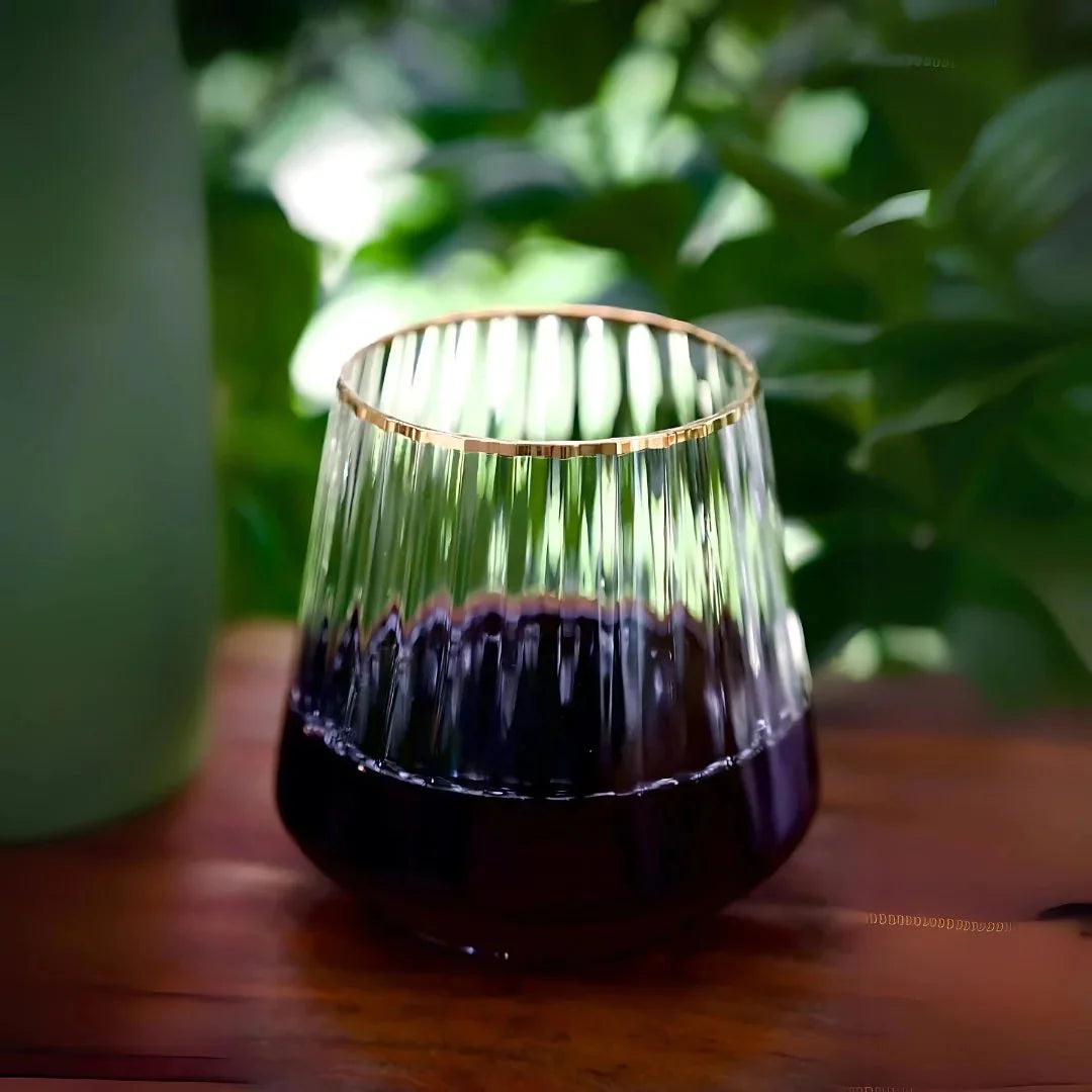 Gold Rim Whiskey Tumbler