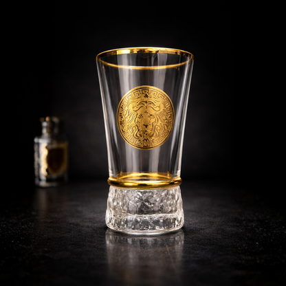 Lionheart Gold Crystal Tumbler - Set Of 6 - Made Of Bohemian Crystal