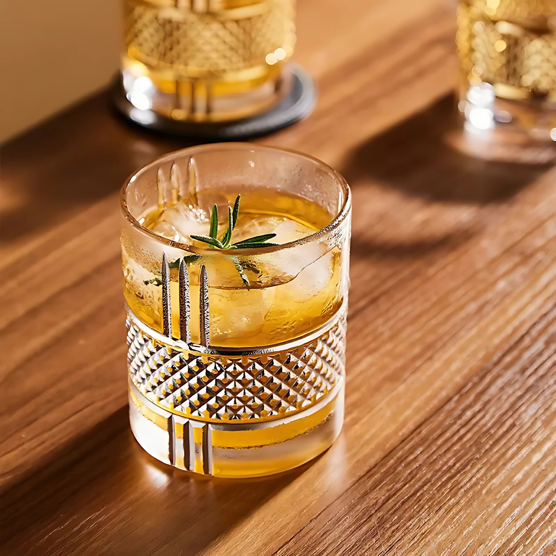 Quirky Crystal Whiskey Glass (Pack Of 6) - Made In Italy