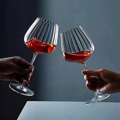 Ribbed Wine Glass (Pack Of 4) - Made Of Imperial Crystal