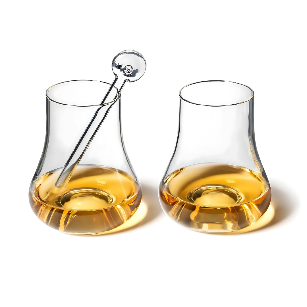 Maison Crystal Whiskey Snifter Glass - Set Of 4 - Made In Czech Rebuplic