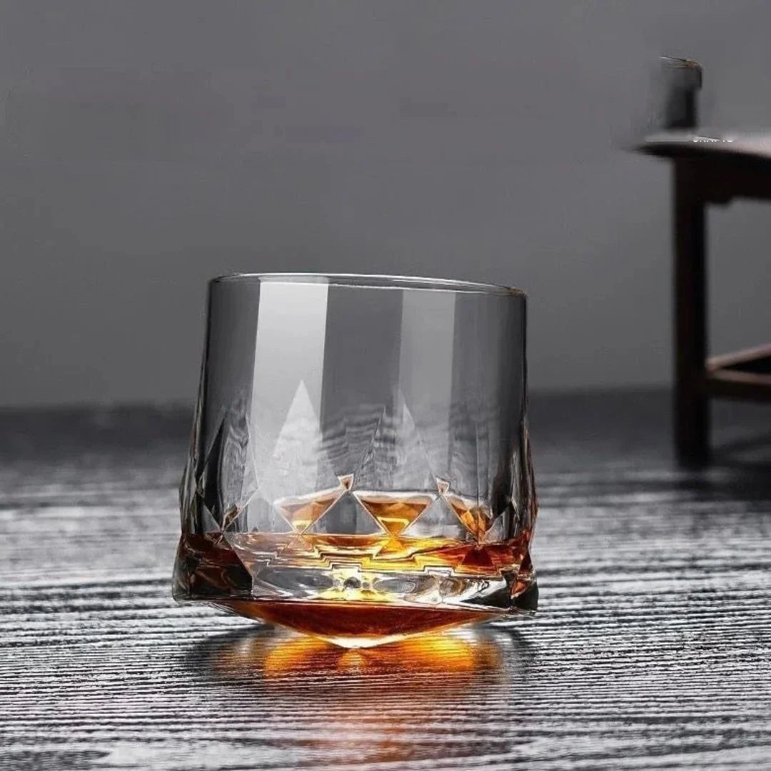 Revolving Quartz Whiskey Glass - Set Of 6