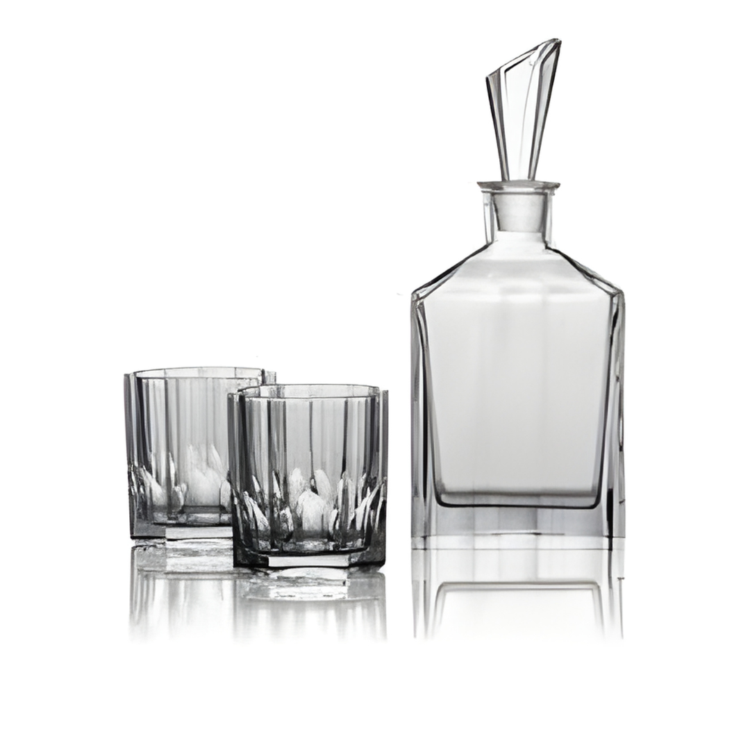 Aspen Crystal Decanter Set - Made With Sapphire Crystal