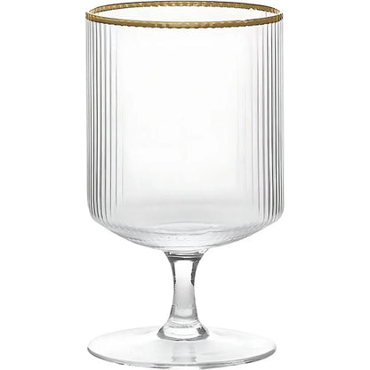 Gold Rim Brandy Glass