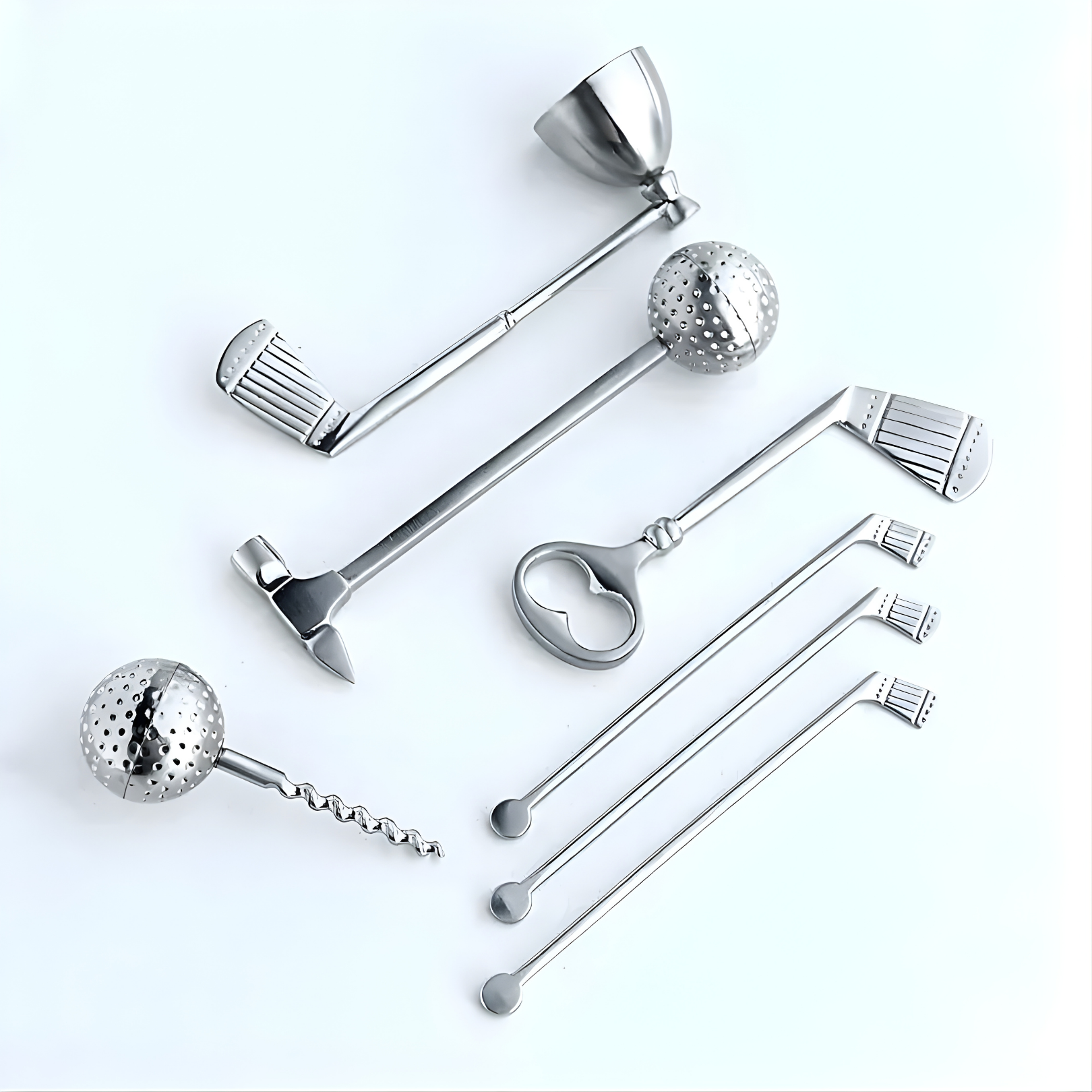 Golf Bar Tool Kit With Leather Bag