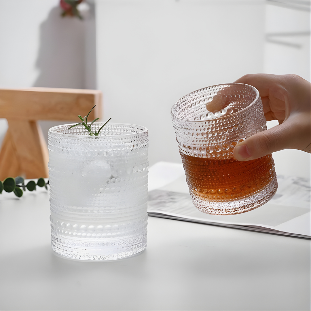 Crystal Bubbly Glass - Set Of 6