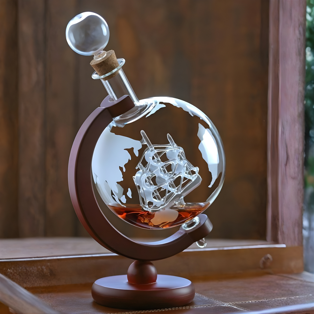 Globe Whiskey Decanter - 850 ML