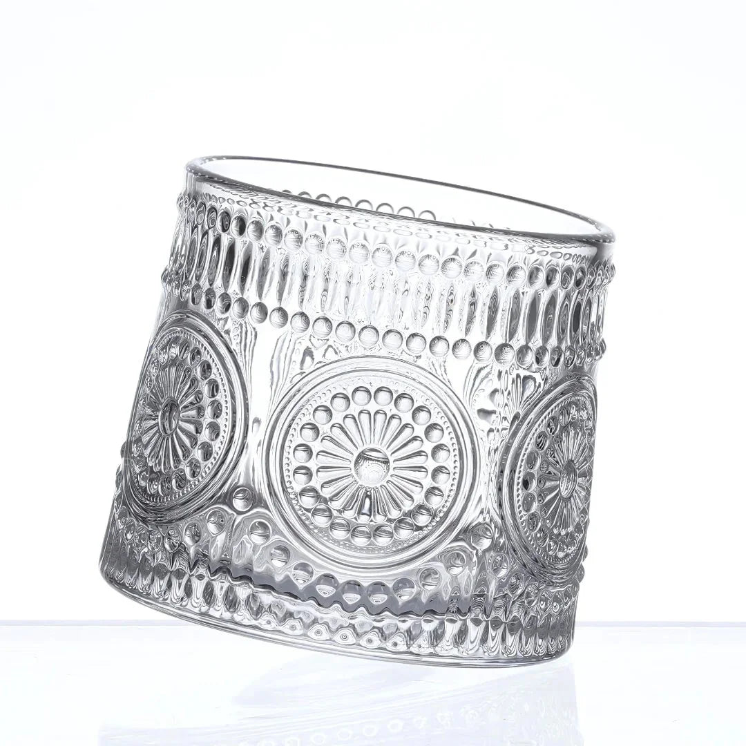 Embossed Revolving Glass