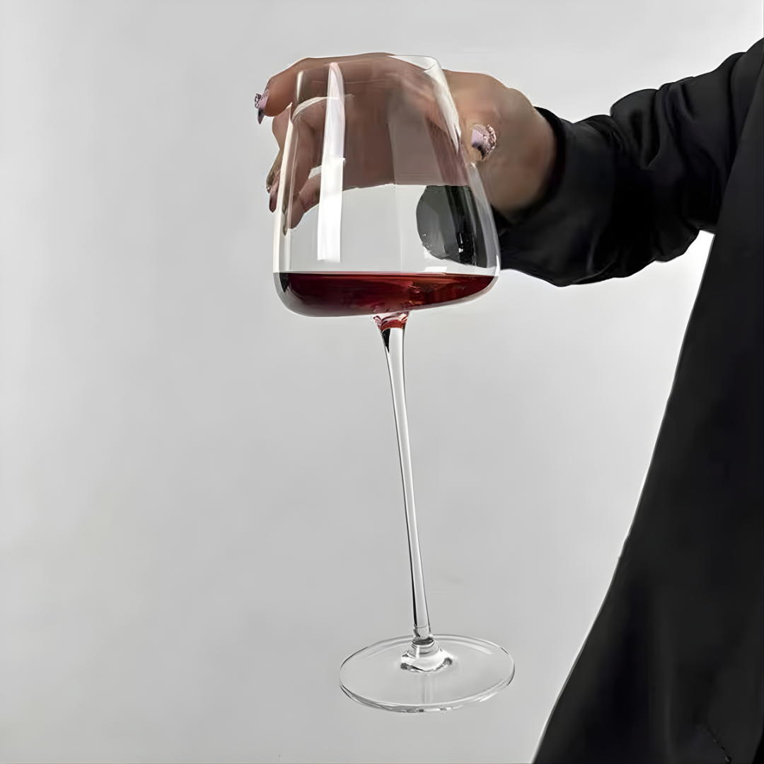 Timeless Wine Glass - Long Stem - Made Of Sapphire Crystal - 28cm Long