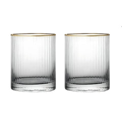 Gold Rim Whiskey Glass (Pack Of 6)