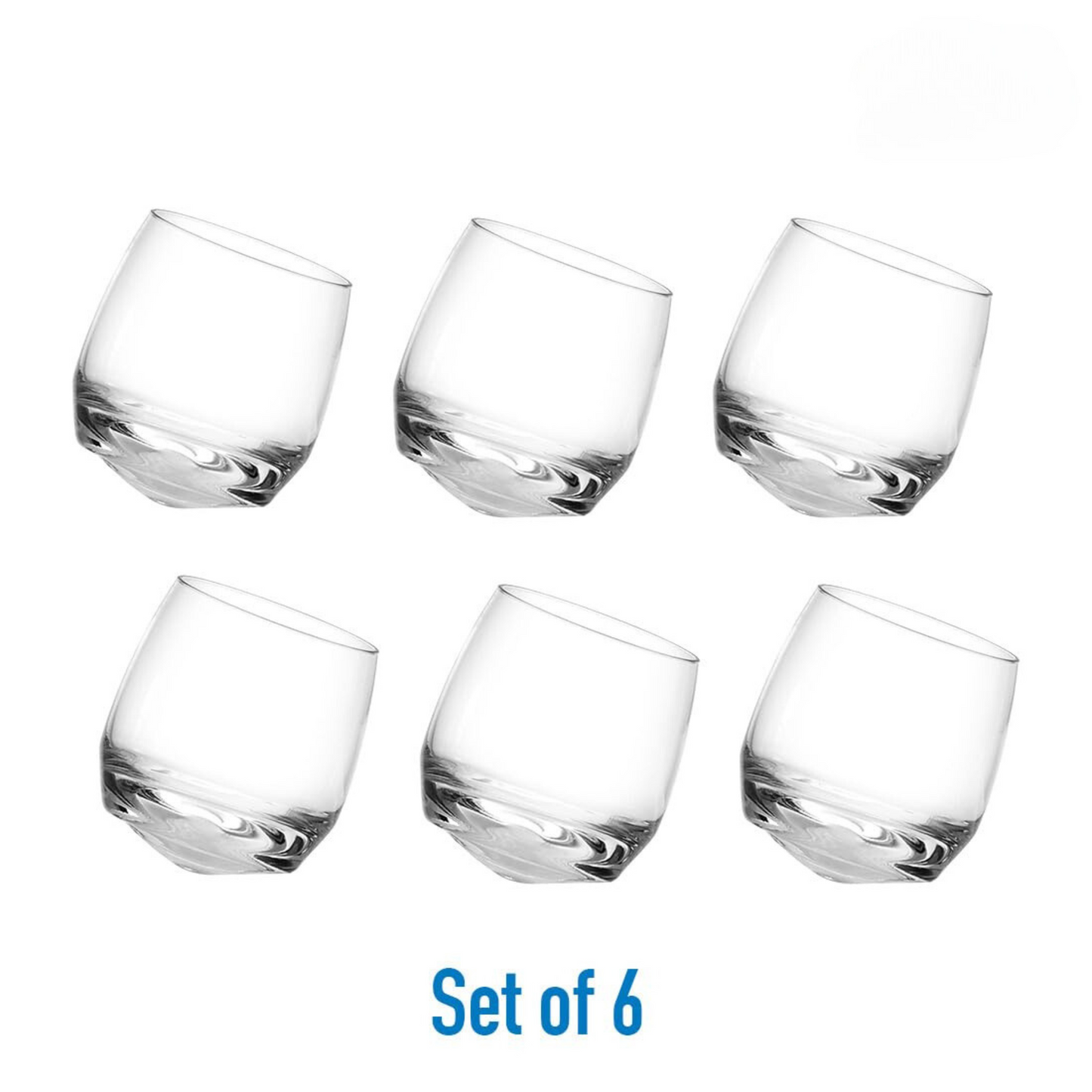 Cuba Revolving Whiskey Glass (Pack Of 6)