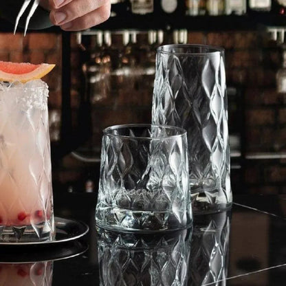 Leafy Hi Ball Glass (Made In Turkey) (Set Of 4)