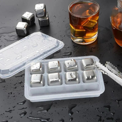 Whiskey Chilling Stones With Tong