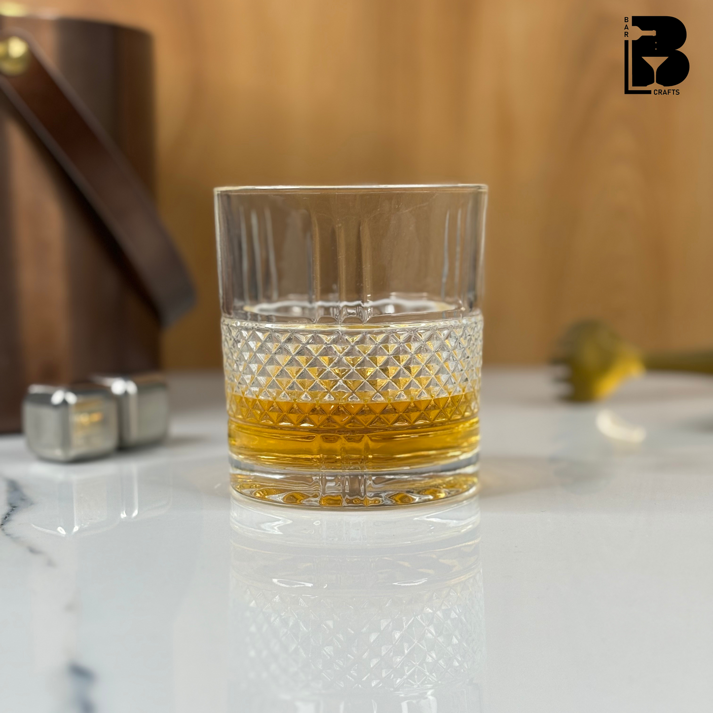 Quirky Crystal Whiskey Glass (Pack Of 6) - Made In Italy