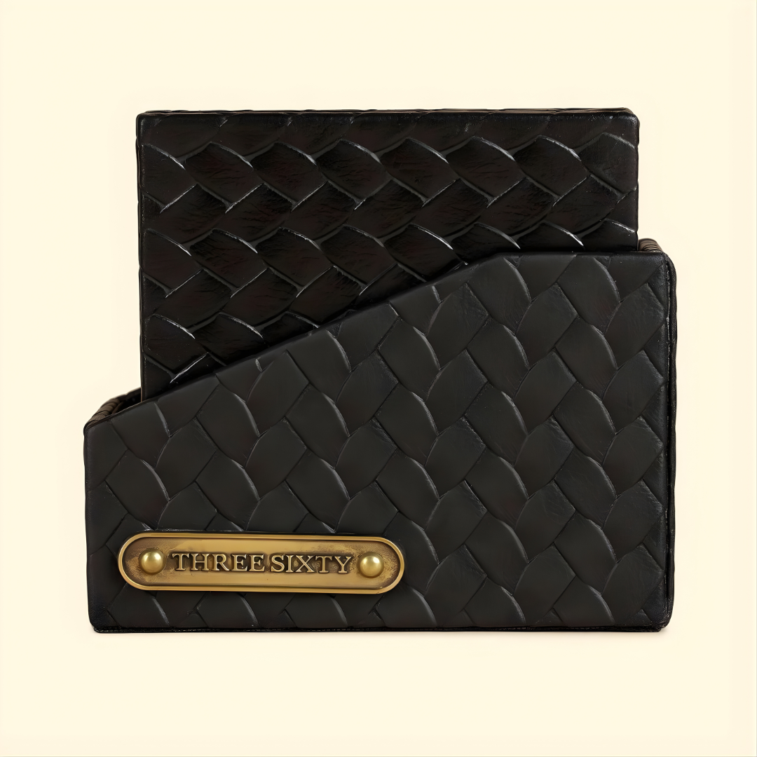 Pure Leather Coaster Set - Set Of 6