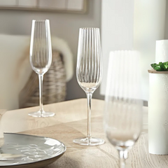 Ribbed Champagne Glass (Set Of 6)