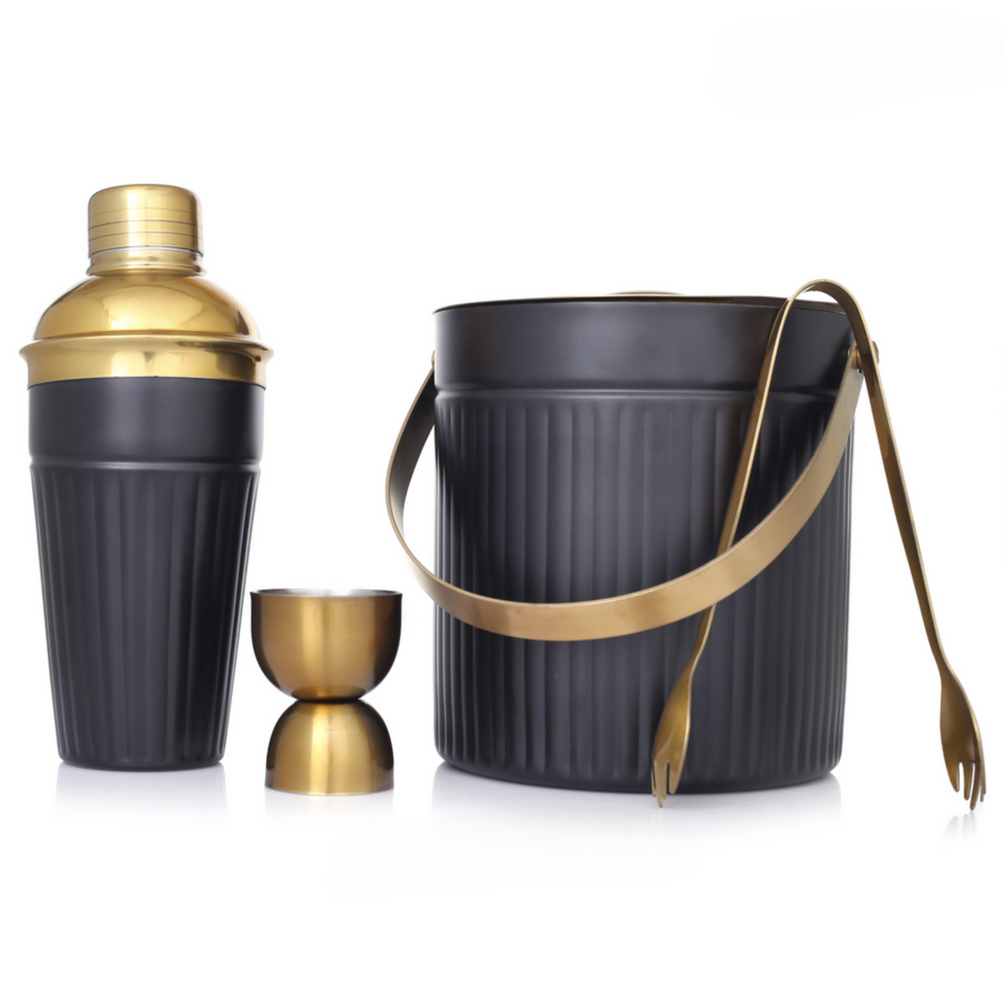 Golden Black Ice Bucket Set