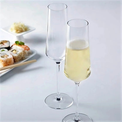 Crystal Fluted Champagne Glass (Pack Of 6)