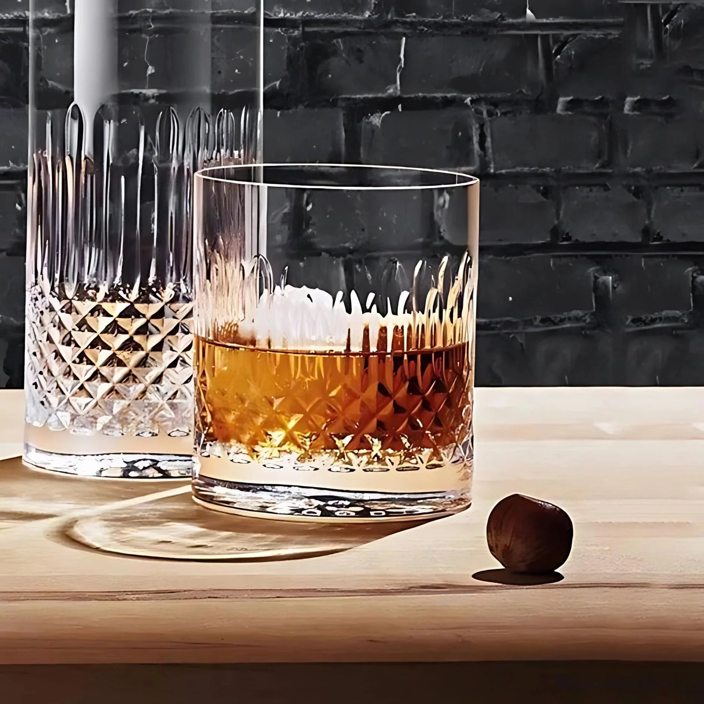 Made In Italy -Diamante DOF Crystal Whiskey Glass - Set Of 4