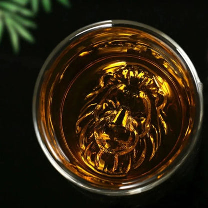 Lion Whiskey Glass - Heavy Crystal - Set Of 6