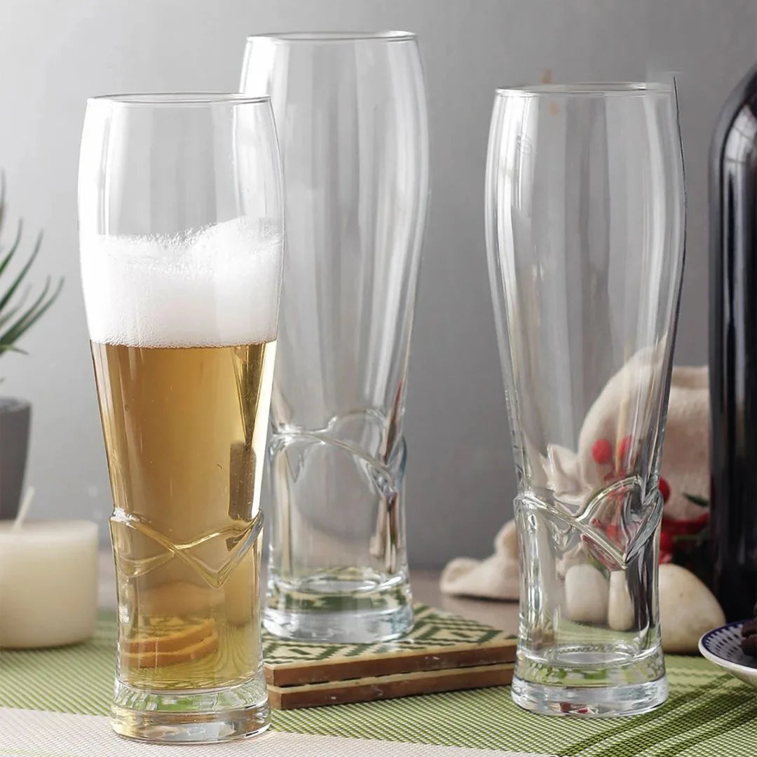 Crimson Beer Glass - Set Of 6