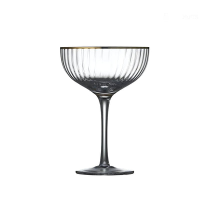Gold Rim Coupe Glass