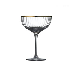 Gold Rim Coupe Glass