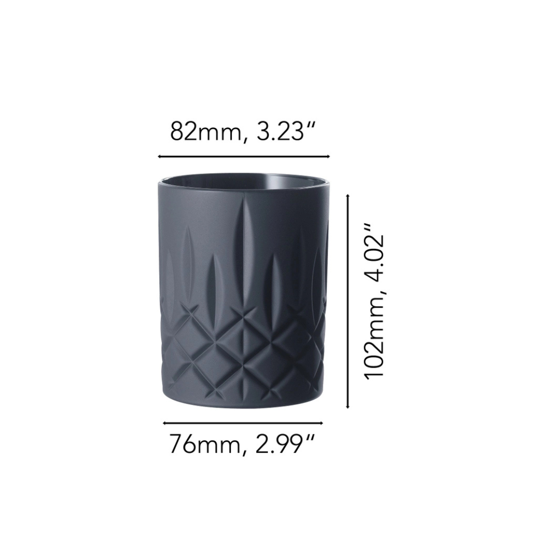 Darkstone Crystal Whiskey Glass – Pack of 2 - Made in Italy (Exclusive)