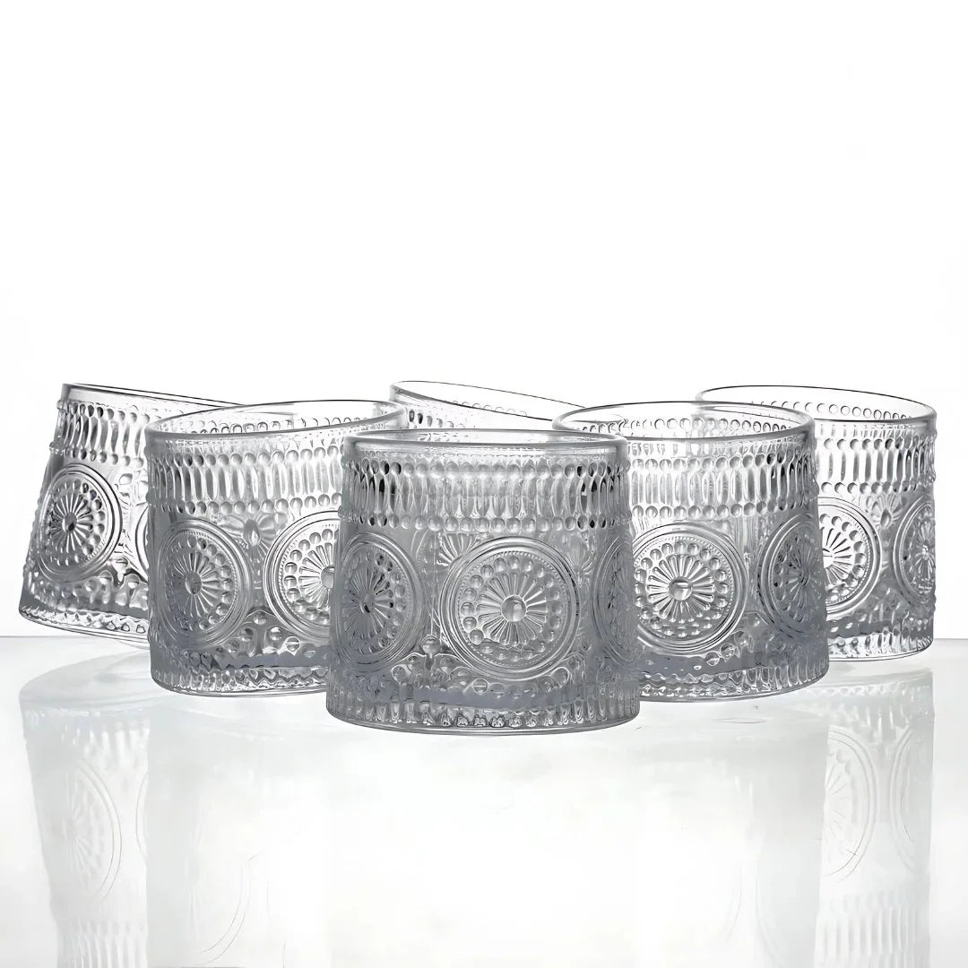 Embossed Revolving Glass