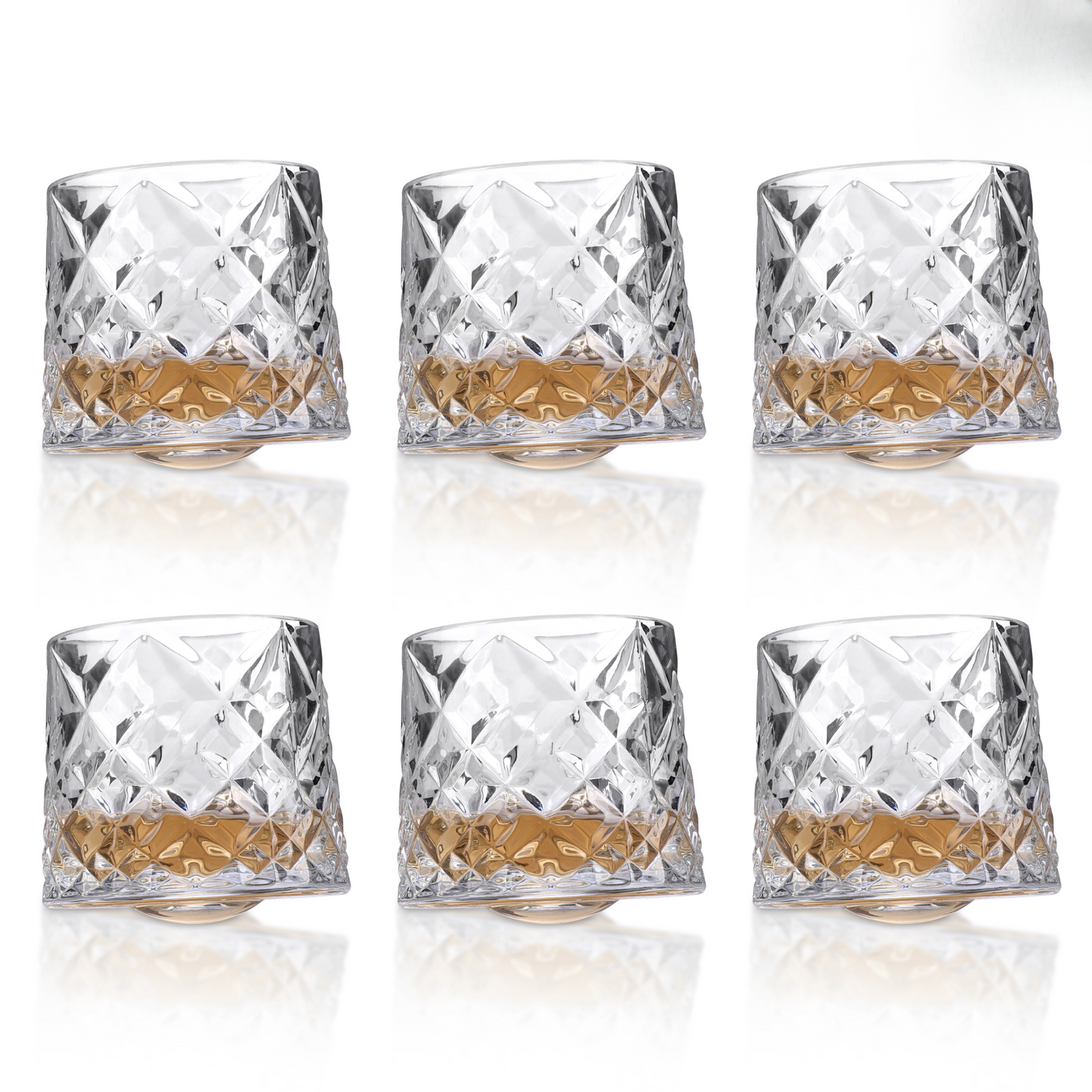 Revolving Diamond Glass