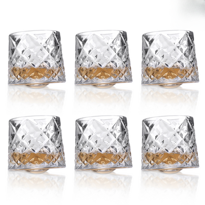 Revolving Diamond Glass
