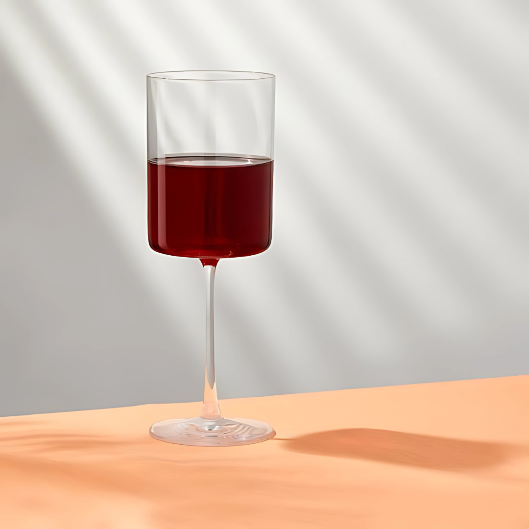 Monarch Stem Wine Glass — Pack of 6 showcasing red wine in elegant crystal clarity.