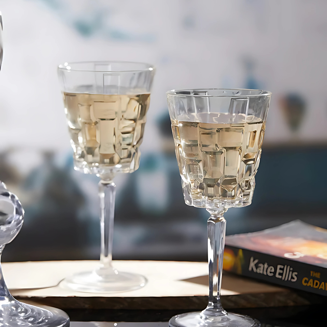 Crystal Cut Wine Glass (Pack Of 6)