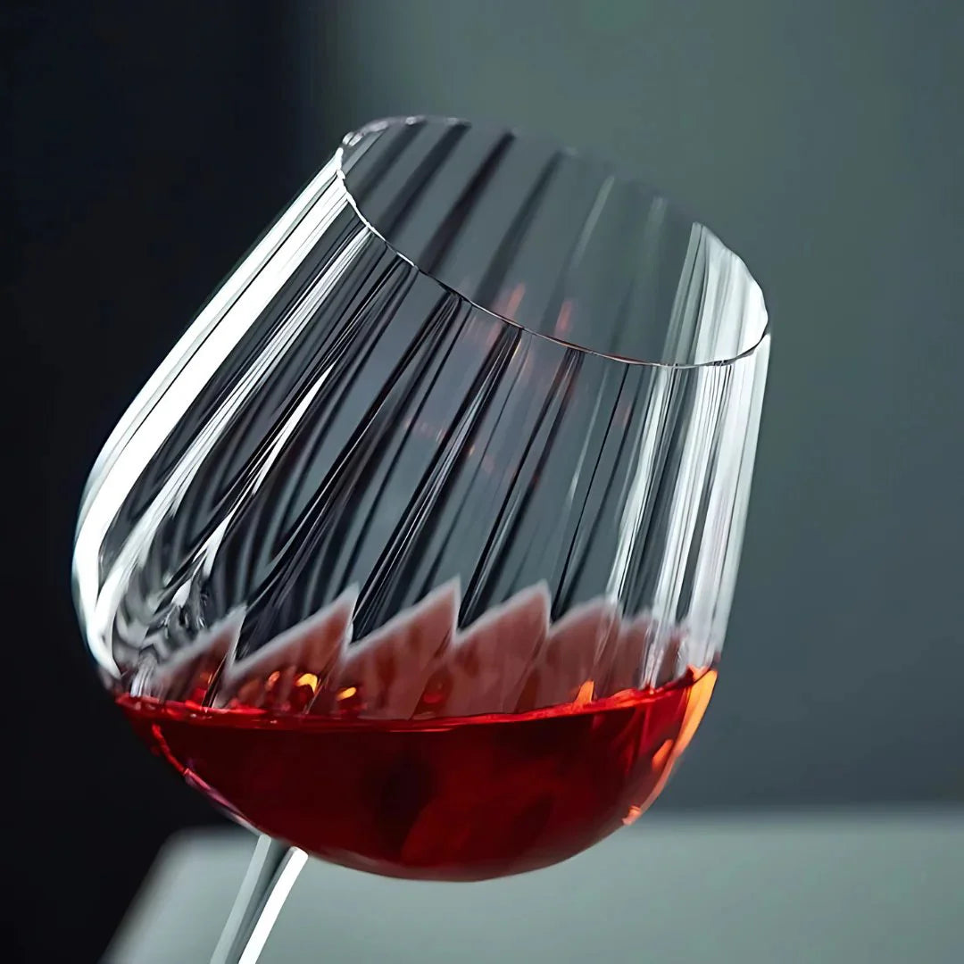 Ribbed Wine Glass (Pack Of 4) - Made Of Imperial Crystal