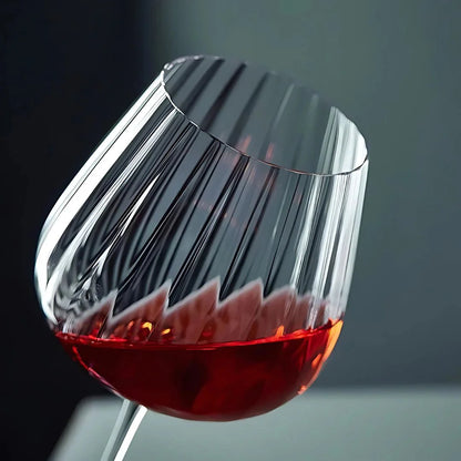 Ribbed Wine Glass (Pack Of 4) - Made Of Imperial Crystal