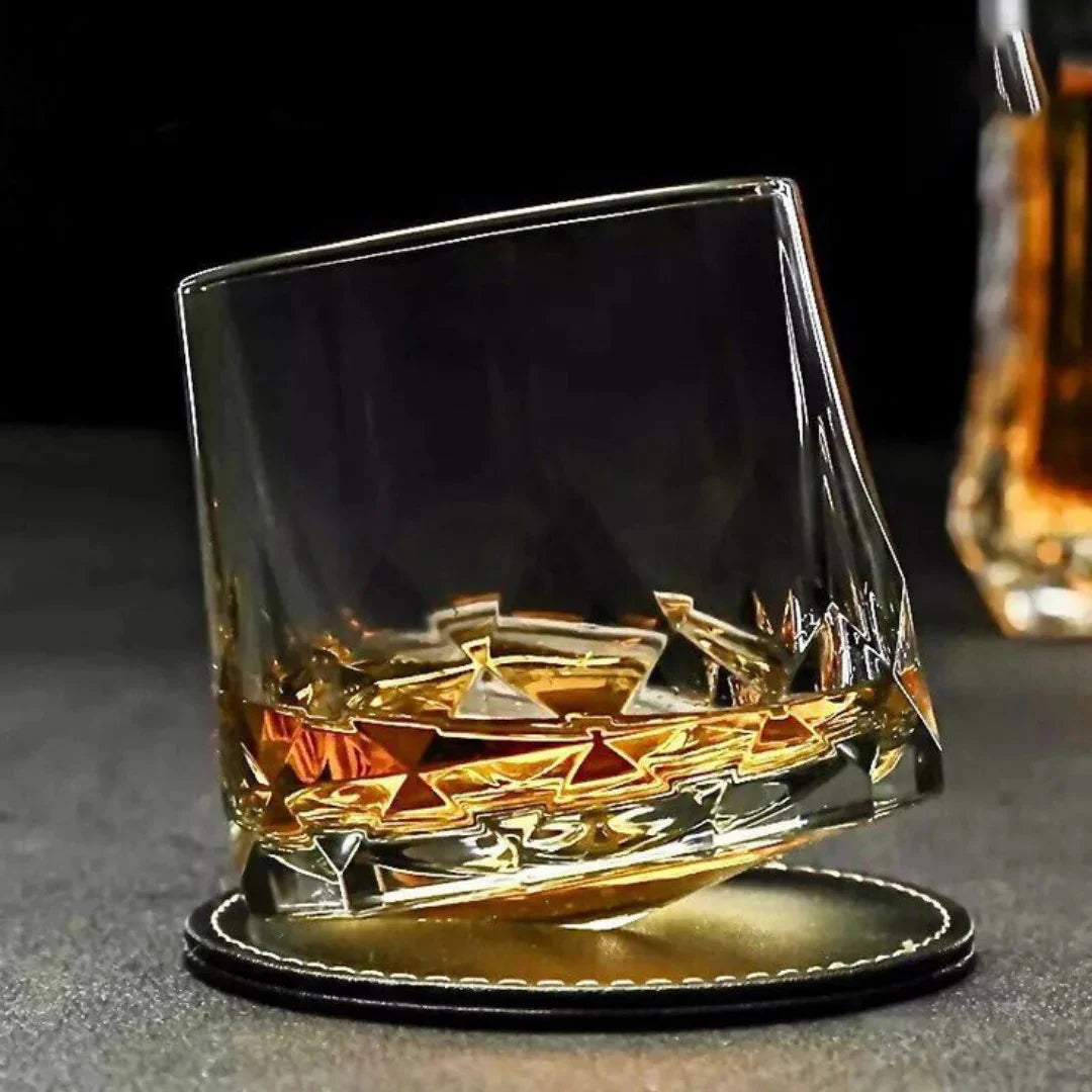 Revolving Quartz Whiskey Glass - Set Of 6
