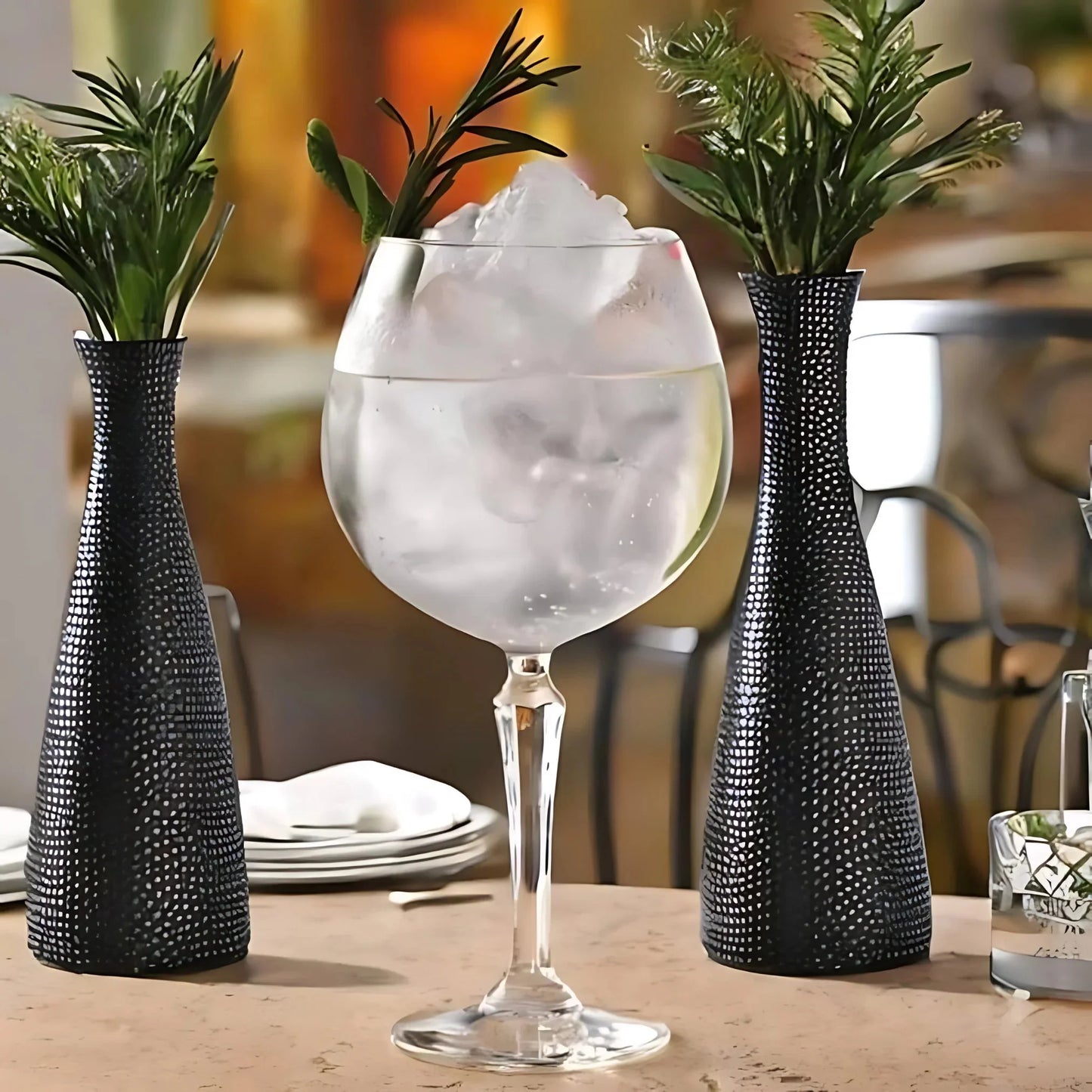 Diamond Cut Wine Glass - (Set Of 2)