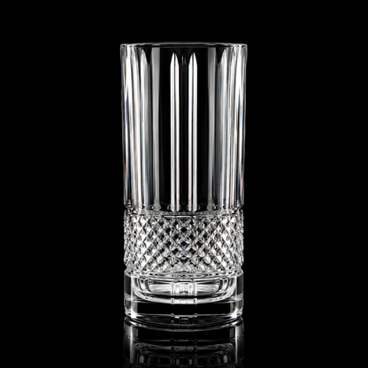 Quirky Crystal Hi Ball Glass – Set of 6 | Made in Italy