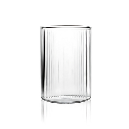 Stripped Plain Water Glass (Pack Of 6)