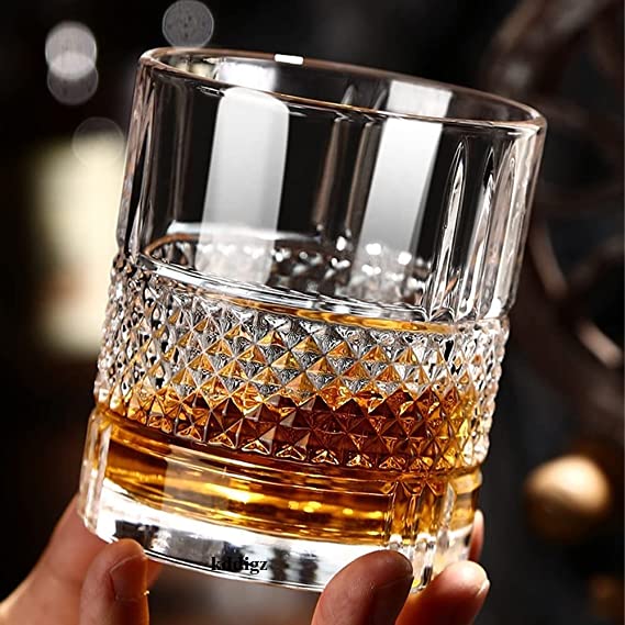 Regal Whiskey Decanter With 6 Glasses - Made In Italy