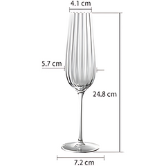 Ribbed Champagne Glass (Set Of 6)