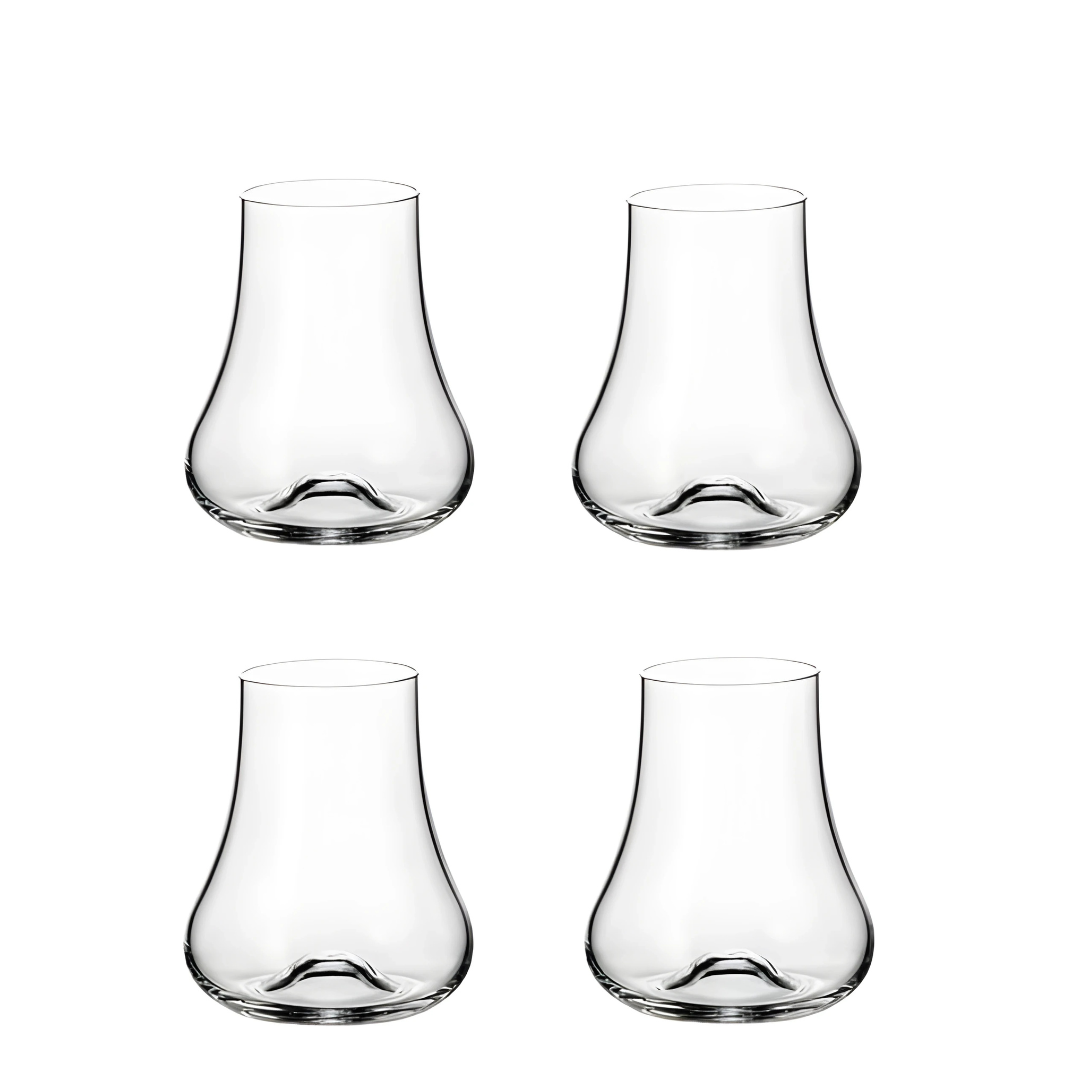 Maison Crystal Whiskey Snifter Glass - Set Of 4 - Made In Czech Rebuplic