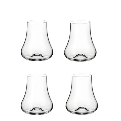 Maison Crystal Whiskey Snifter Glass - Set Of 4 - Made In Czech Rebuplic