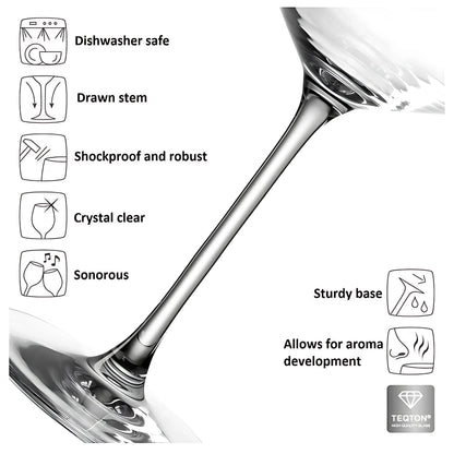 Crystal Fluted Champagne Glass (Pack Of 6)