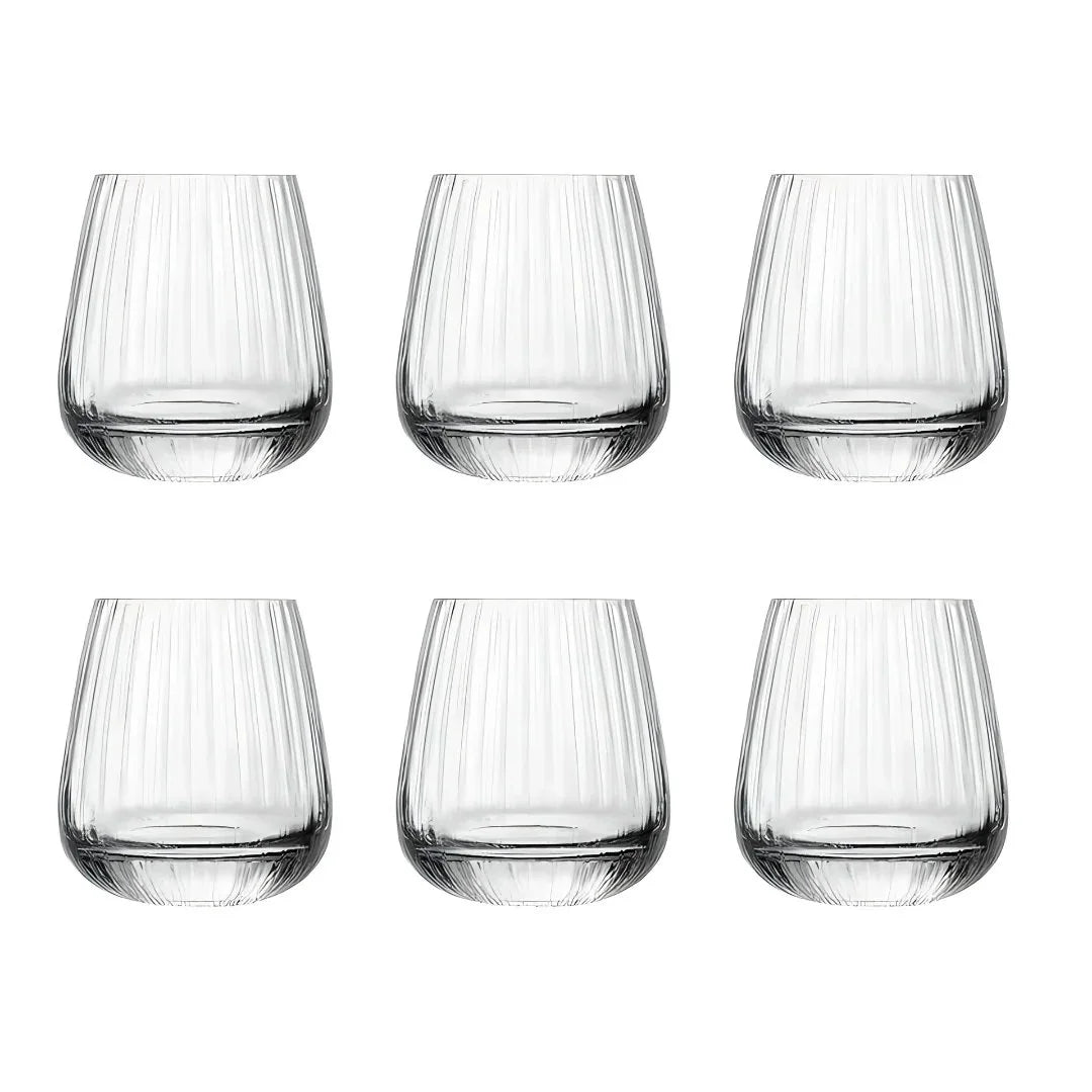 Stripped Whiskey Glass (Pack Of 6) P1 - Made In Italy